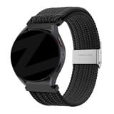 Bandz Bandz Samsung Galaxy Watch 5 40mm gevlochten nylon band (zwart)