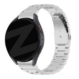 Bandz Bandz Samsung Galaxy Watch 5 - 44mm stalen band 'Classic' (zilver)