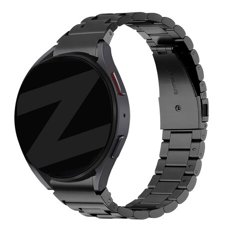 Bandz Bandz Samsung Galaxy Watch 5 - 44mm stalen band 'Classic' (zwart)