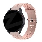 Bandz Bandz Samsung Galaxy Watch 5 44mm siliconen band met bloemenpatroon (roze)