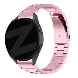 Bandz Bandz Samsung Galaxy Watch 6 - 44mm stalen band 'Classic' (roze)