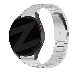 Bandz Bandz Samsung Galaxy Watch 6 - 44mm stalen band 'Classic' (zilver)