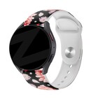 Bandz Bandz Samsung Galaxy Watch 6 Classic 47mm siliconen band 'Flowers'