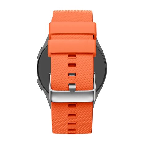 Bandz Bandz Huawei Watch GT 3 Pro 43mm siliconen band 'Deluxe' (oranje)