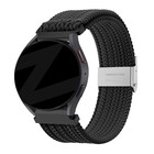 Bandz Bandz Samsung Galaxy Watch 3 41mm gevlochten nylon band (zwart)