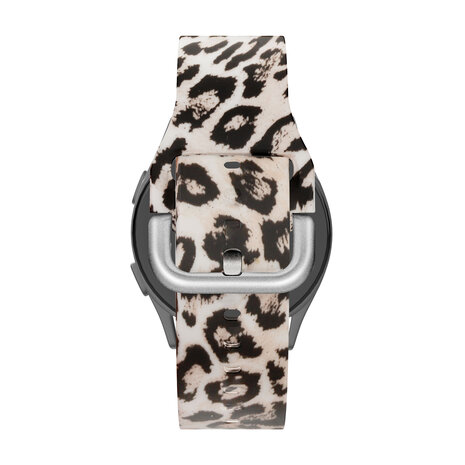 Bandz Bandz Samsung Galaxy Watch 6 - 44mm siliconen band 'Leopard'
