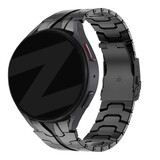 Bandz Bandz Samsung Galaxy Watch 4 Classic 46mm stalen band 'Iron' (zwart)