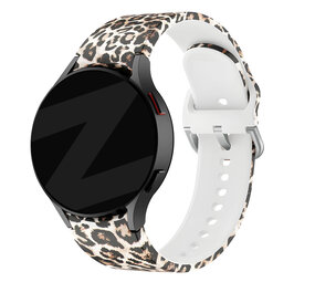 Bandz Bandz Samsung Galaxy Watch 5 - 44mm siliconen band 'Leopard'