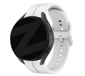 Bandz Bandz Samsung Galaxy Watch 4 Classic 46mm siliconen band 'Extreme' (wit)