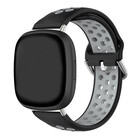 Strap-it® Strap-it Fitbit Versa 4 sport bandje (zwart/grijs)