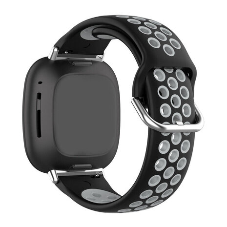 Strap-it® Strap-it Fitbit Sense 2 sport bandje (zwart/grijs)