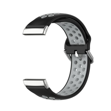 Strap-it® Strap-it Fitbit Sense 2 sport bandje (zwart/grijs)