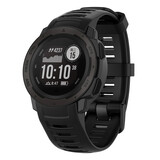 Strap-it® Garmin Instinct 1 / 2 siliconen bandje (zwart)