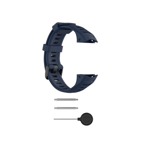 Strap-it® Strap-it Garmin Instinct 1 / 2 siliconen bandje (donkerblauw)