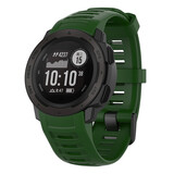 Strap-it® Garmin Instinct 1 / 2 siliconen bandje (groen)
