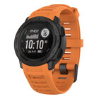 Strap-it® Strap-it Garmin Instinct 1 / 2 siliconen bandje (oranje)