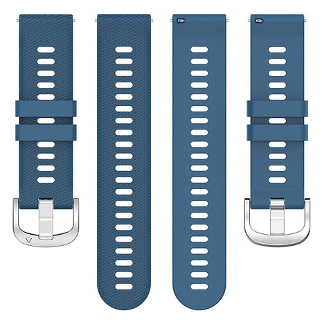 Strap-it® Strap-it Garmin Vivoactive 5 siliconen bandje (blauw)
