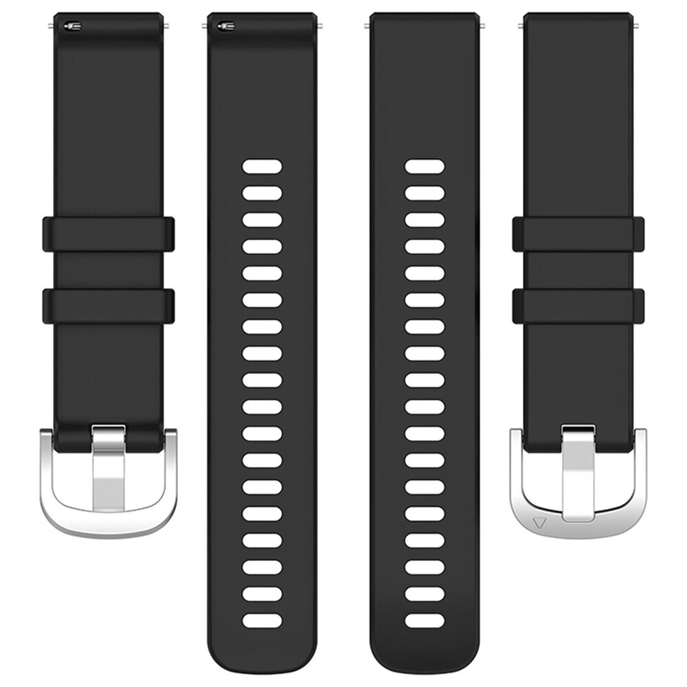 Strap-it® Strap-it Garmin Venu 2 Plus siliconen classic bandje (zwart)