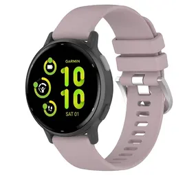 Strap-it® Garmin Vivoactive 5 siliconen classic bandje (violet)