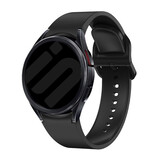 Strap-it® Samsung Galaxy Watch 4 44mm 'One push' siliconen band (zwart)
