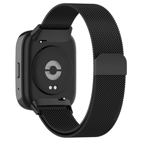 Strap-it® Strap-it Redmi Watch 3 Active / Lite Milanese band (zwart)