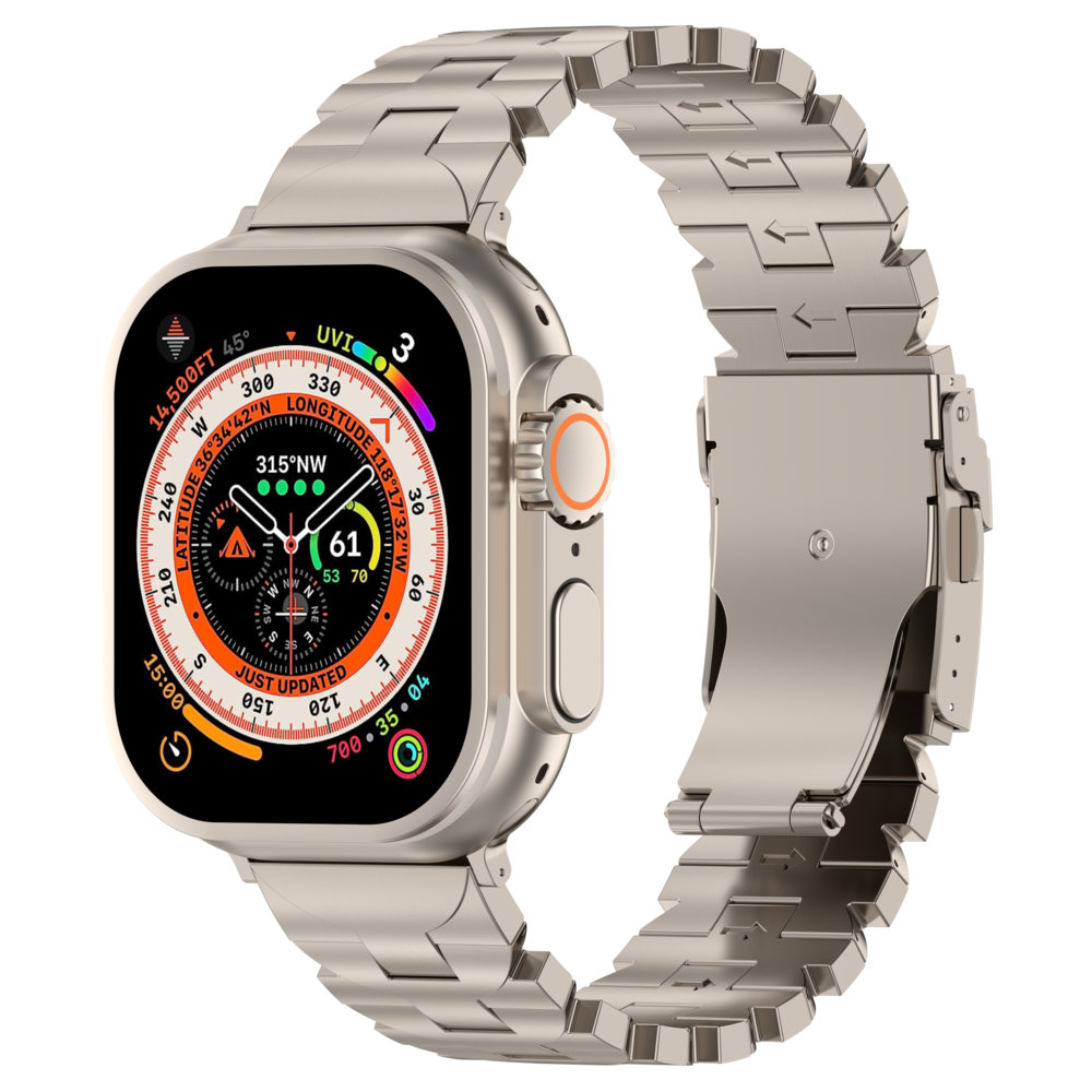 Strap-it® Strap-it Apple Watch Butterfly titanium band (titanium) Strap-it® Strap-it Apple Watch Butterfly titanium band (titanium)