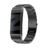 Bandz Bandz Fitbit Charge 4 stalen band 'Classic' (zwart)