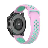 Strap-it® Huawei Watch GT 4 - 41mm sport bandje roze/aqua