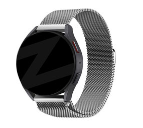 Bandz Bandz Amazfit GTR 4 Milanese loop band (zilver)