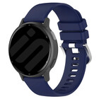 Strap-it® Strap-it Garmin Vivoactive 3 siliconen classic bandje (donkerblauw)