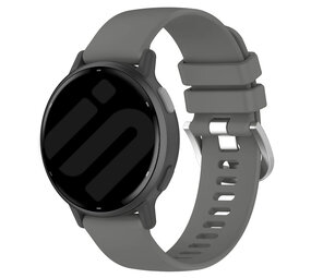 Strap-it® Garmin Venu SQ siliconen classic bandje (donkergrijs)