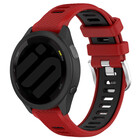 Strap-it® Strap-it Garmin  Vivoactive 3 sport gesp bandje (rood/zwart)