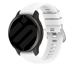 Strap-it® Garmin Vivoactive 5  siliconen bandje (wit)