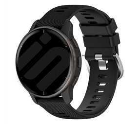 Strap-it® Garmin Vivoactive 5 siliconen bandje (zwart)