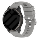 Strap-it® Strap-it Garmin Vivoactive 3 siliconen bandje (lichtgrijs)