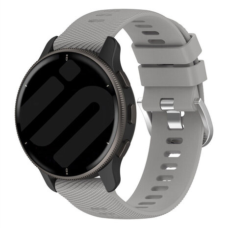 Strap-it® Strap-it Garmin Vivoactive 3 siliconen bandje (lichtgrijs)
