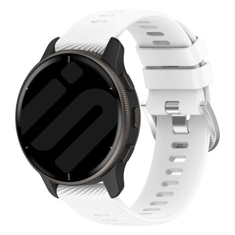 Strap-it® Strap-it Garmin Vivoactive 3 siliconen bandje (wit)