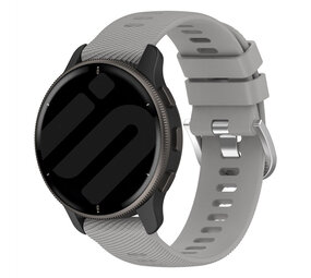 Strap-it® Garmin Venu SQ siliconen bandje (lichtgrijs)