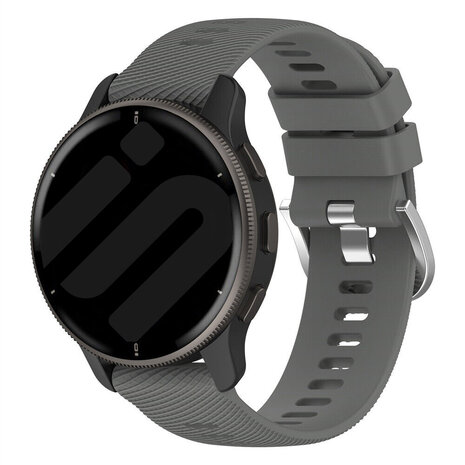 Strap-it® Strap-it Garmin Venu siliconen bandje (donkergrijs)