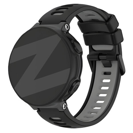 Garmin Forerunner 235 sport band met gesp zwart grijs Smartwatchbanden