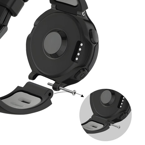 Bandz Bandz Garmin Forerunner 235 sport band met gesp (zwart/grijs) Bandz Bandz Garmin Forerunner 235 sport band met gesp (zwart/grijs)