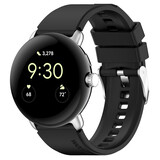 Strap-it® Google Pixel Watch 1/2 siliconen bandje (zwart)