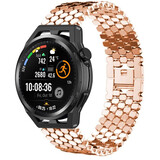Strap-it® Huawei Watch GT stalen vis band (rosé goud)