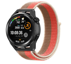 Strap-it® Huawei Watch GT nylon band (pink pomelo)