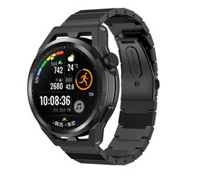 Strap-it® Huawei Watch GT metalen bandje (zwart)