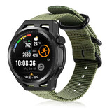 Strap-it® Huawei Watch GT nylon gesp band (groen)