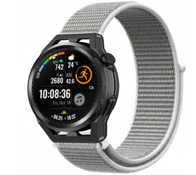 Strap-it® Huawei Watch GT nylon band (zeeschelp) Strap-it® Huawei Watch GT nylon band (zeeschelp)