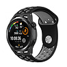 Strap-it® Strap-it Huawei Watch GT sport band (zwart/grijs) Strap-it® Strap-it Huawei Watch GT sport band (zwart/grijs)