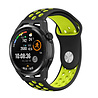 Strap-it® Strap-it Huawei Watch GT sport band (zwart/geel) Strap-it® Strap-it Huawei Watch GT sport band (zwart/geel)