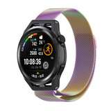 Strap-it® Huawei Watch GT Milanese band (regenboog)